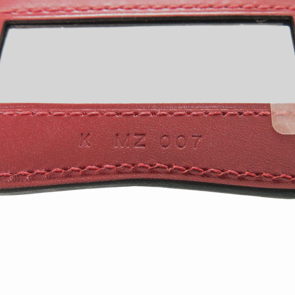 Hermes Lips Veau Swift Rouge Ache Pendant — view 7