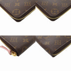 Louis Vuitton Portefeuille Clemence Monogram Canvas Brown Wallet — view 3