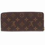 Louis Vuitton Portefeuille Clemence Monogram Canvas Brown Wallet — view 2