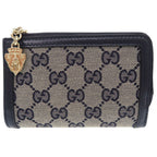 Gucci GG Canvas Navy Bifold Wallet L-shaped