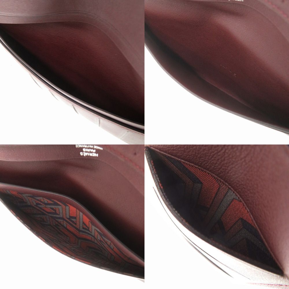 Hermes Citizen Twill Long Veau Swift Pull on Wallet — view 6
