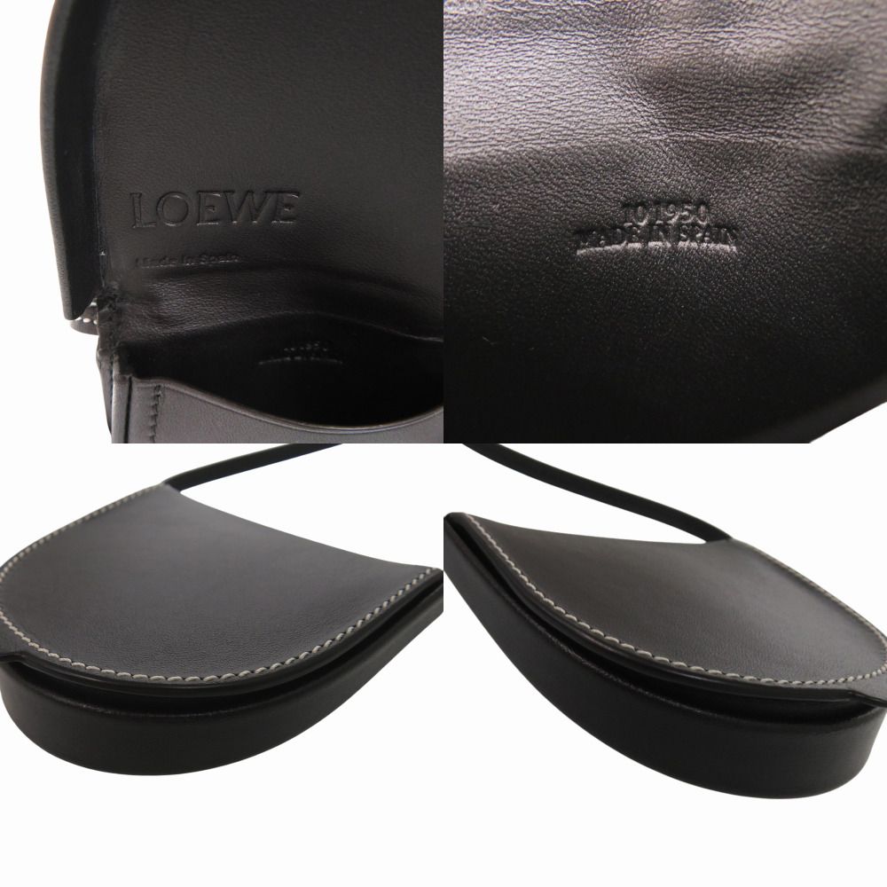 Loewe Anagram Shoulder Strap Calf Black Coin Case — view 5