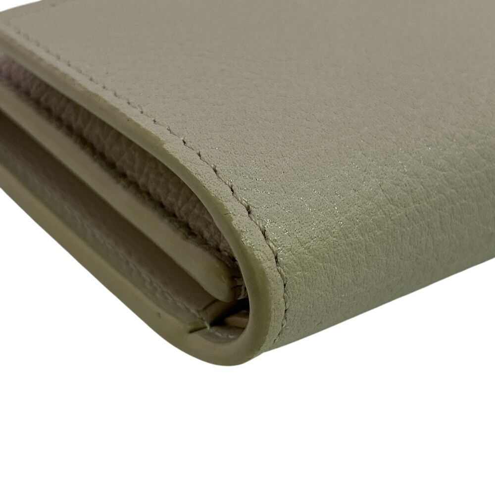 Loewe Compact Wallet Pebble Vertical Small Anagram Logo Trifold — view 3
