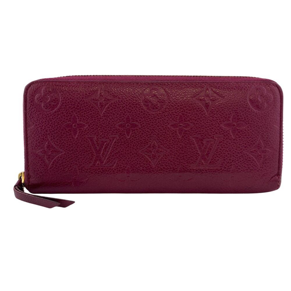 Louis Vuitton Zip Around Portefeuille Clemence Monogram Empreinte Wallet