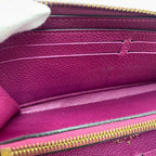 Louis Vuitton Zip Around Portefeuille Clemence Monogram Empreinte Wallet — view 7