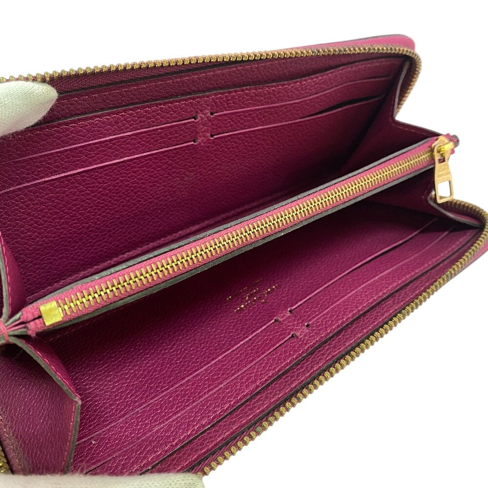 Louis Vuitton Zip Around Portefeuille Clemence Monogram Empreinte Wallet — view 6