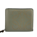 Loewe Compact Wallet Snap Button Closure Zipper Coin Case Anagram Logo Purse