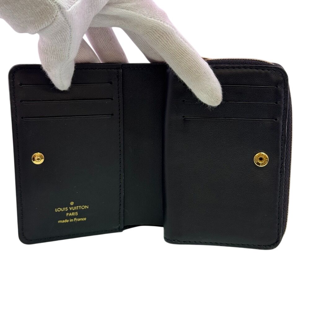 Louis Vuitton Compact Wallet Embossed Logo Portefeuille Coussin Bifold — view 6