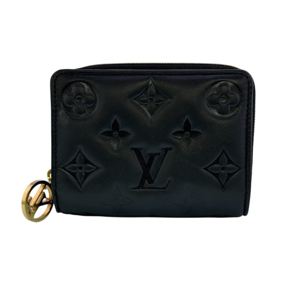 Louis Vuitton Compact Wallet Embossed Logo Portefeuille Coussin Bifold