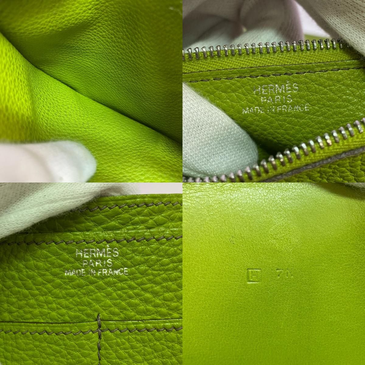 Hermes D Ring Belt Opening/close Bifold Dogon GM Wallet — view 8