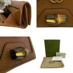 Gucci Compact Wallet Mini Double Snap Button Closure Bamb GG Marmont Trifold — view 8