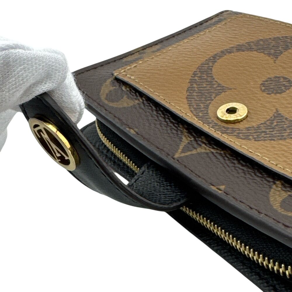 Louis Vuitton Portefeuille Juliette Giant Monogram Reverse Bifold Wallet Leather — view 5