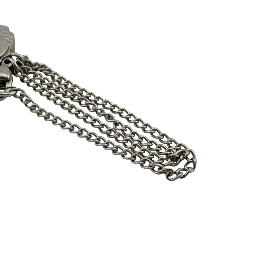 Chanel Spring Collection Vintage Chain CC Logo Flower Bracelet Bangle — view 7