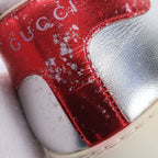Gucci Platform Leather Low Cut Sneakers 7.5 Lace Up Shoes — view 8