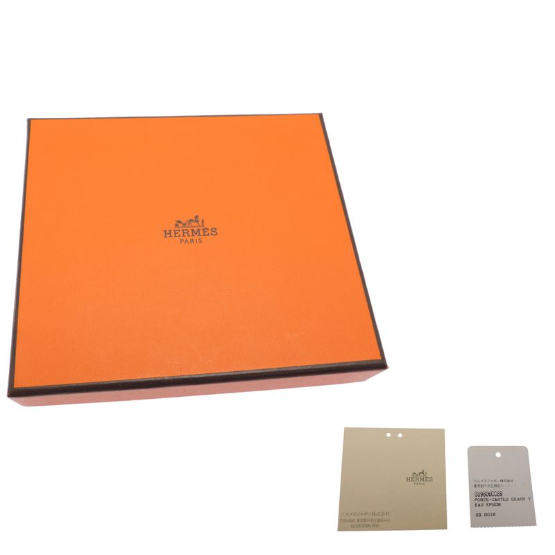 Hermes Card Case Card Holders Black — view 9