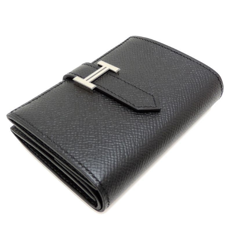 Hermes Card Case Card Holders Black — view 3