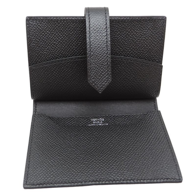 Hermes Card Case Card Holders Black — view 5