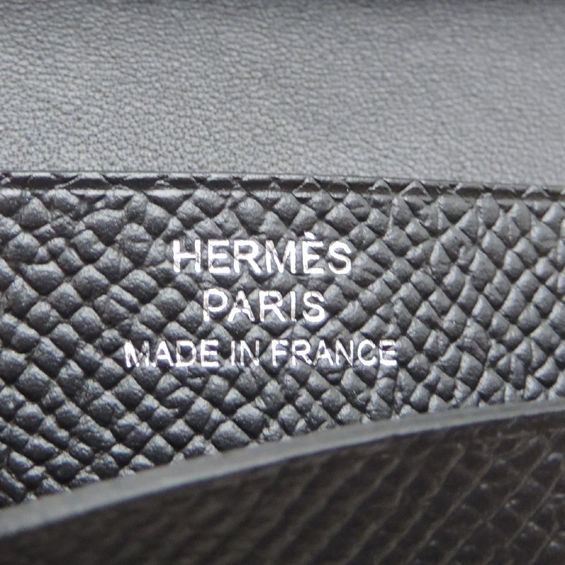 Hermes Card Case Card Holders Black — view 6