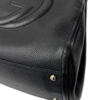 Gucci Tote Leather Black GG Soho Cellarius Fringe Tassel — view 6