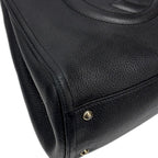 Gucci Tote Leather Black GG Soho Cellarius Fringe Tassel — view 5