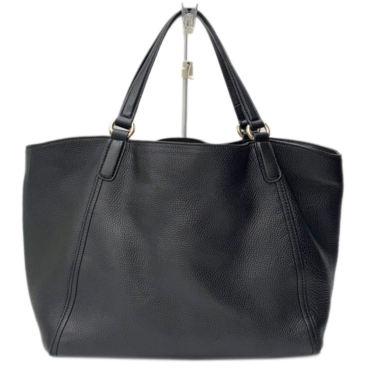 Gucci Tote Leather Black GG Soho Cellarius Fringe Tassel — view 2