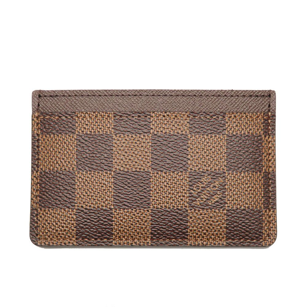 Louis Vuitton Damier Ebene Card Holder Sample — view 4
