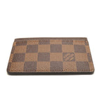 Louis Vuitton Damier Ebene Card Holder Sample — view 5