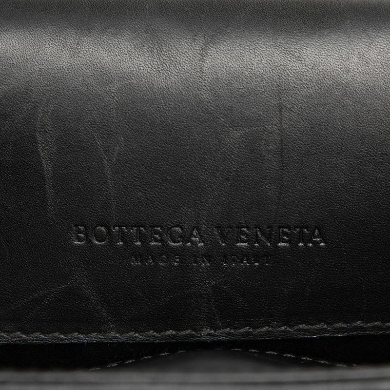 Bottega Veneta Intrecciato Business Briefcase Black Leather 1 — view 6