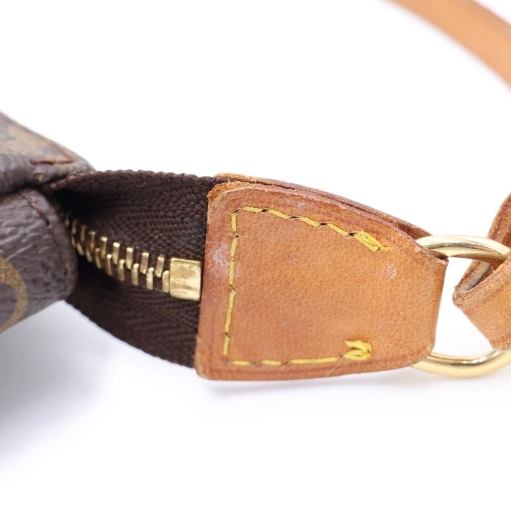 Louis Vuitton Monogram Graffiti Pochette Brown White Handbag — view 6
