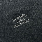 Hermes Plume Dog 38 Tote Box Calf Blue Indigo Blueindigo Navy Silver Handbag — view 7