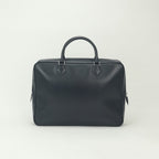 Hermes Plume Dog 38 Tote Box Calf Blue Indigo Blueindigo Navy Silver Handbag — view 3