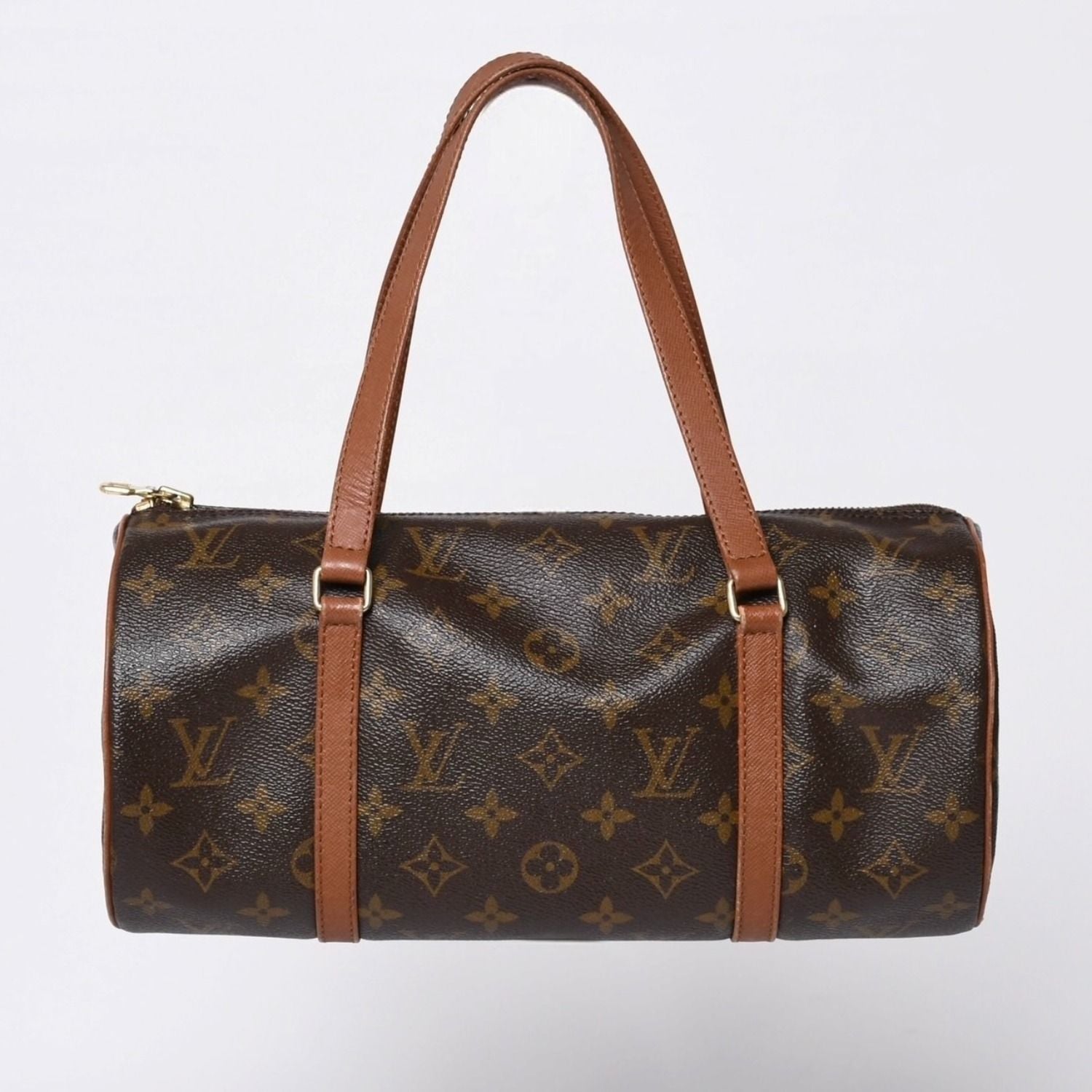 Louis Vuitton Papillon 30 Handbag Monogram Leather Brown Gold 4 — view 2