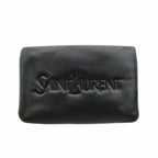 Saint Laurent Paris Coin Purse Logo Lambskin Black