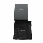 Saint Laurent Paris Coin Purse Logo Lambskin Black — view 6