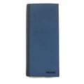 Prada Wallet Bifold Leather Blue