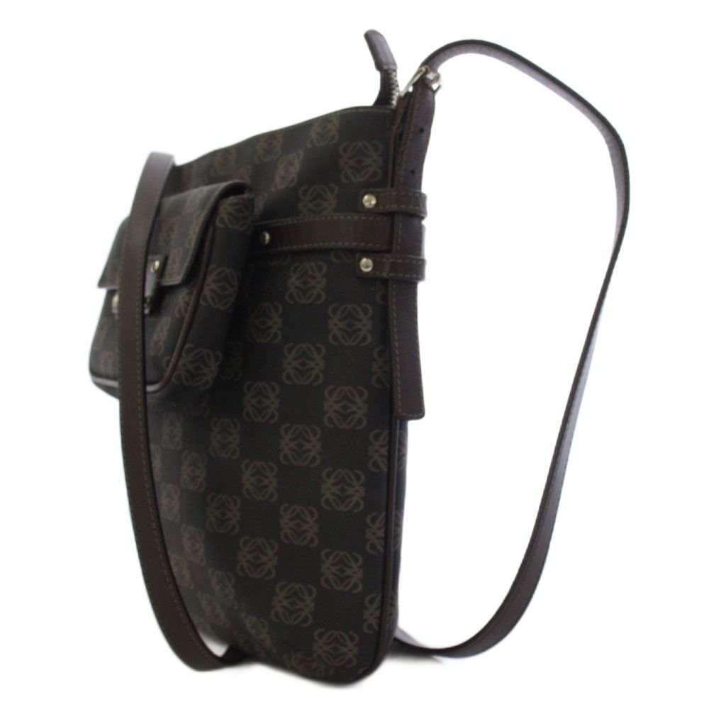 Loewe Pockets Shoulder Bag All Over Pattern Brown — view 2
