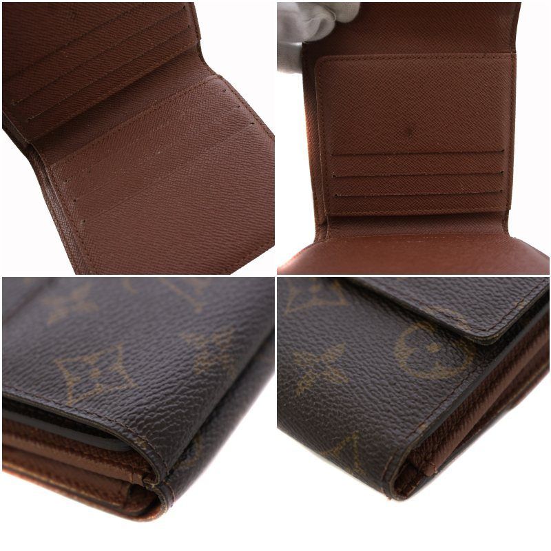 Louis Vuitton Porte-Monnaie Cles Monogram Wallet Trifold Brown — view 8