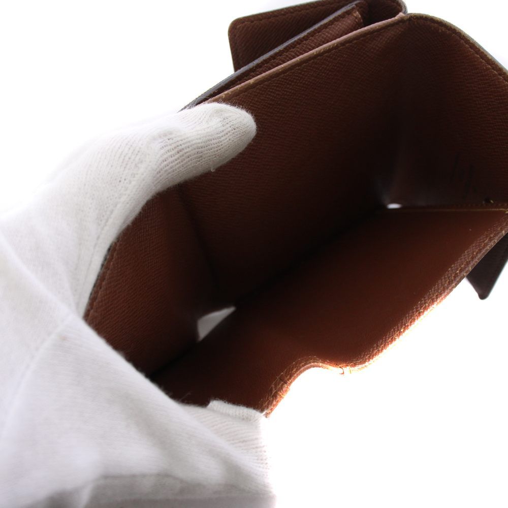 Louis Vuitton Porte-Monnaie Cles Monogram Wallet Trifold Brown — view 7