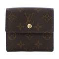 Louis Vuitton Porte-Monnaie Cles Monogram Wallet Trifold Brown