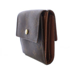 Louis Vuitton Porte-Monnaie Cles Monogram Wallet Trifold Brown — view 2