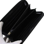 Chanel Wallet Caviar Leather CC Logo Zip Around Black — view 6