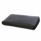Chanel Wallet Caviar Leather CC Logo Zip Around Black — view 4