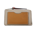 Loewe Coin Case Card Fragment Leather Beige