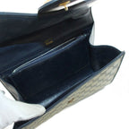 Gucci GG Supreme Interlocking Shoulder Bag Leather White Navy — view 7