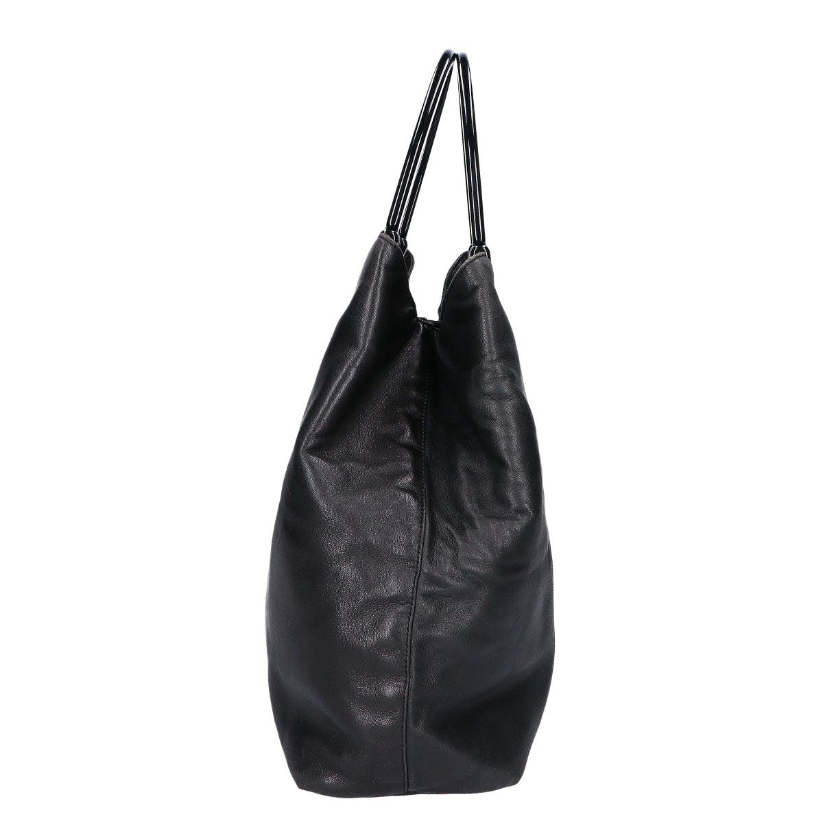 Prada Nappa Plastic Handle Leather Handbag — view 2