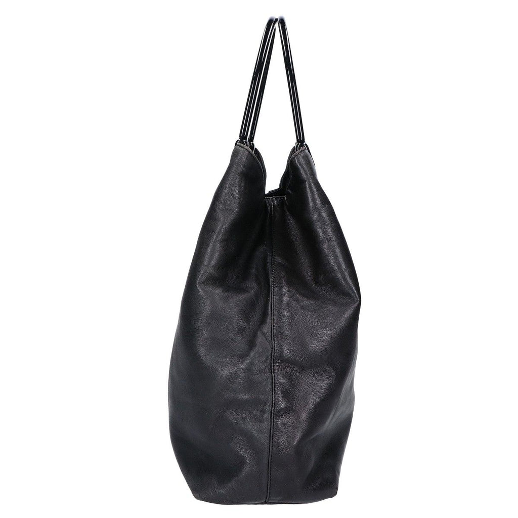 Prada Nappa Plastic Handle Leather Handbag — view 4
