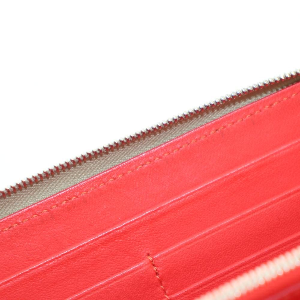 Celine Wallet Zip Around Coin Purse Leather Beige — view 7