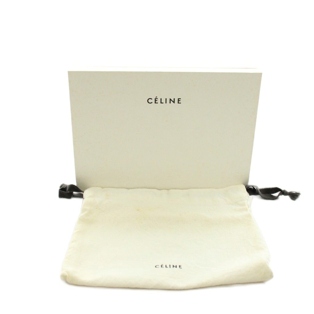 Celine Wallet Zip Around Coin Purse Leather Beige — view 8