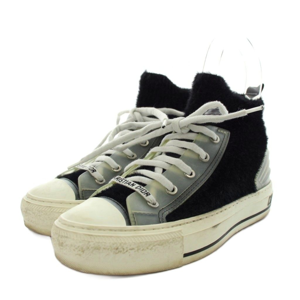 Dior Walk'n' Fabric High Cut Sneakers 35.5 Black — view 2