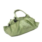 Loewe Nappa Aire Tote Anagram Leather Metallic Green YT — view 2